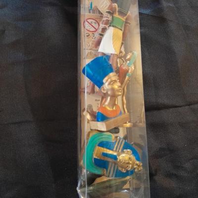 ANCIENT EGYPT TOOB EGYPT FIGURES, EGYPTIAN SPHINX, AND EGYPTIAN CANDLE / INSCENSE HOLDER