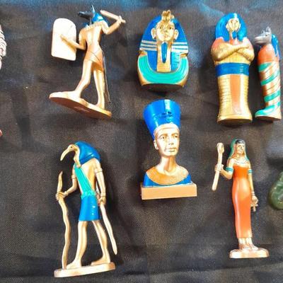 ANCIENT EGYPT TOOB EGYPT FIGURES, EGYPTIAN SPHINX, AND EGYPTIAN CANDLE / INSCENSE HOLDER