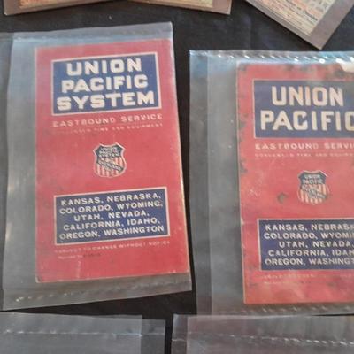 OLD RAILROAD EPHEMERA 1892 TICKET, PAMPHLETS & MORE UNION PACIFIC, NEW YORK CENTRAL AND OTHERS