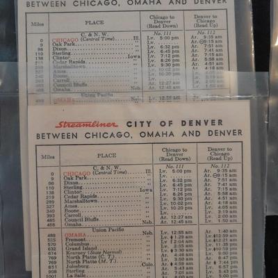 OLD RAILROAD EPHEMERA 1892 TICKET, PAMPHLETS & MORE UNION PACIFIC, NEW YORK CENTRAL AND OTHERS