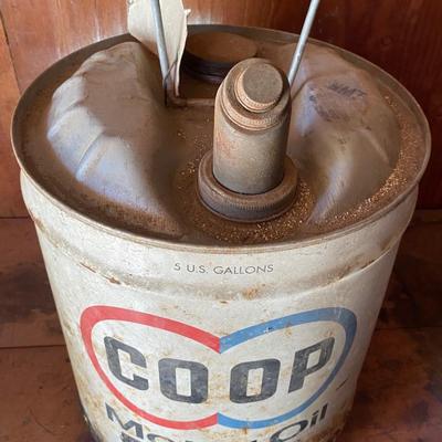 Vintage Coop Motor Oil Can