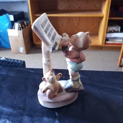 HAND PAINTED "GETTING THERE" FIGURINE