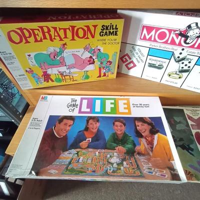 BOARD GAMES LIFE-OPERATION-RISK-MONOPOLY