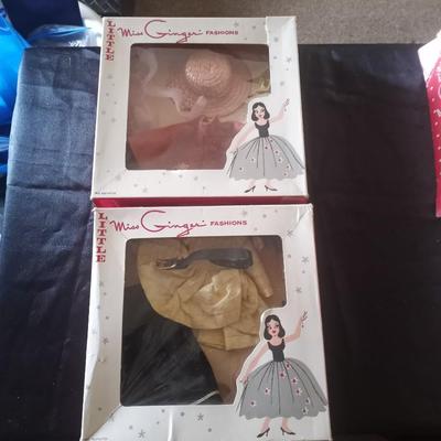 TWO LITTLE "MISS GINGER FASHION" OUTFITS