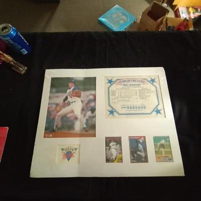 STARS IN THE GAME BASSEBALL DISPLAY