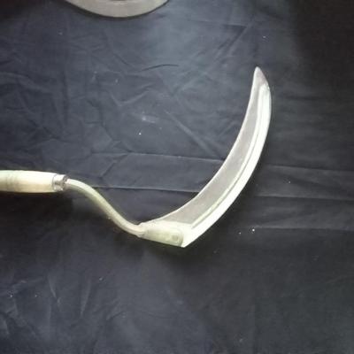 TWO VINTAGE SICKLE