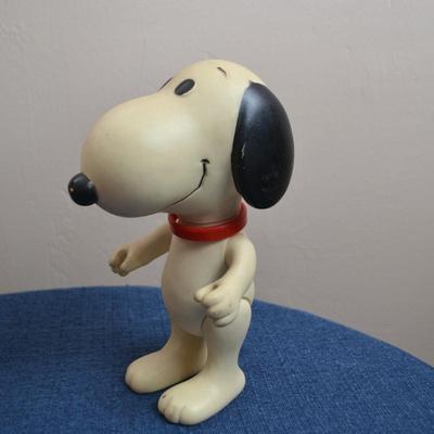 LOT 573. VINTAGE RUBBER SNOOPY AND CHEVRON CAR