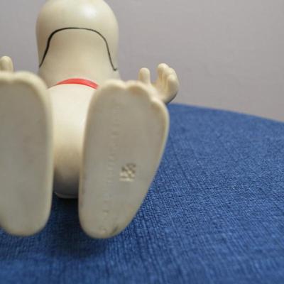 LOT 573. VINTAGE RUBBER SNOOPY AND CHEVRON CAR