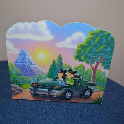 LOT 573. VINTAGE RUBBER SNOOPY AND CHEVRON CAR