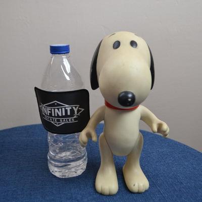 LOT 573. VINTAGE RUBBER SNOOPY AND CHEVRON CAR