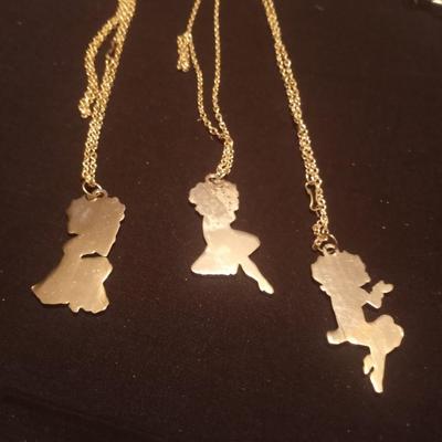 THREE BETTY BOOP NECKLACES