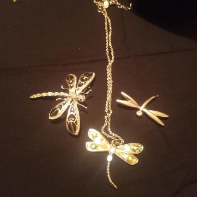 DRAGON FLYS-BUTTERFLYS-LADY BUGS AND OCTOPUS FASHION JEWELRY