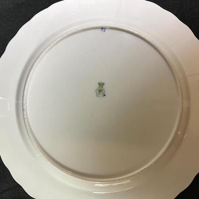 1278 Antique Royal Doulton Burslem England Burgundy & Gold Dinner Plates