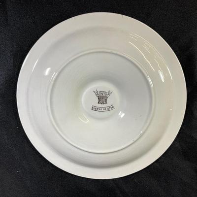 1280 Set of 6 Mid Century French GIEN Oyster / Clam Plates