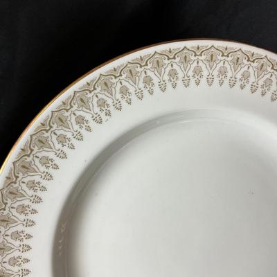 1286 Antique Wedgwood England White and Gold China Set
