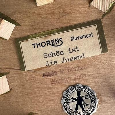 Vintage Thorens Movement Steinbach Germany Family Life Rotating Music Box