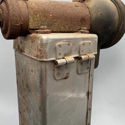 Vintage Battery Operated Coal Miner Handled Lantern Flashlight