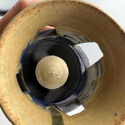 Vintage Handmade Art Pottery Rustic Tea Light Candle Holder