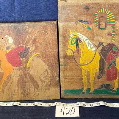 Vintage Hand Carved Pictures