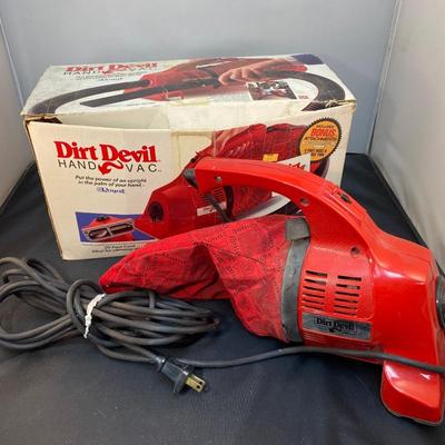 Pair of Dirt Devil Hand Vacs Working with Accessories
