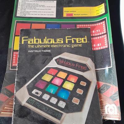 Vintage Fabulous Fred the ultimate electronic game