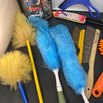 Mixed Variety Lot Dusters Brushes Microfiber Squeegee