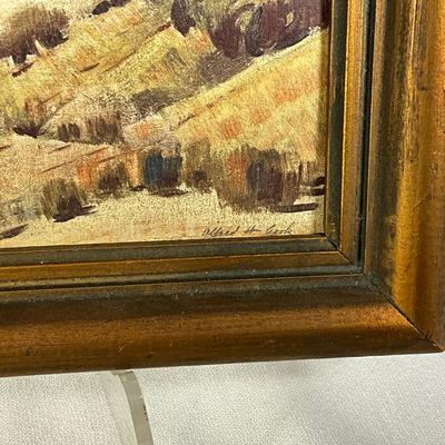 1291 Alfred Herbert Cook (1907-1970) Oil on Board Landscape Painting