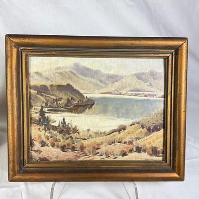 1291 Alfred Herbert Cook (1907-1970) Oil on Board Landscape Painting