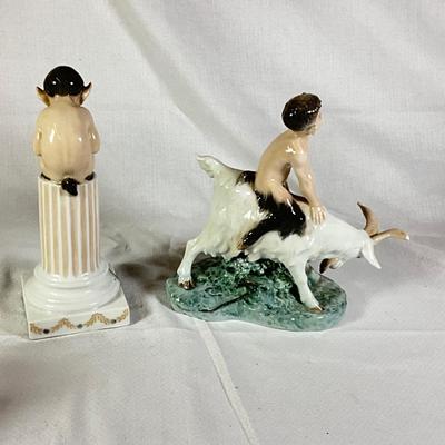 1294 Royal Copenhagen Porcelain Faun Figures