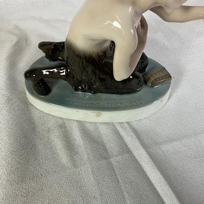 1295 Rosenthal Porcelain Figure of Faun Designed by Karl Himmelstoss