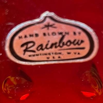 Vintage rainbow teardrop creamer