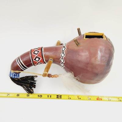 NATIVE AMERICAN HANDMADE GOURD BIRD HOUSE