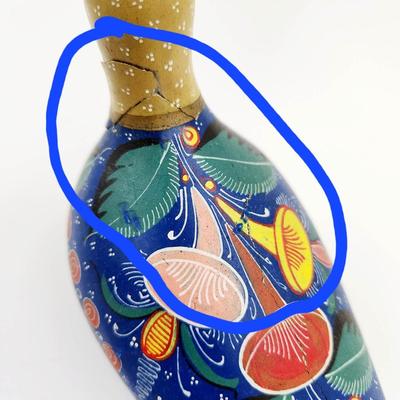 HANDCRAFTED MEXICAN TONALA POTTERY BIRD