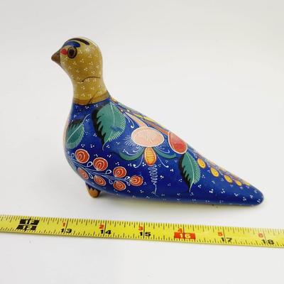 HANDCRAFTED MEXICAN TONALA POTTERY BIRD