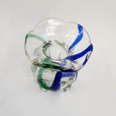 VINTAGE FLUTED ART GLASS COLLECTORS PIECE
