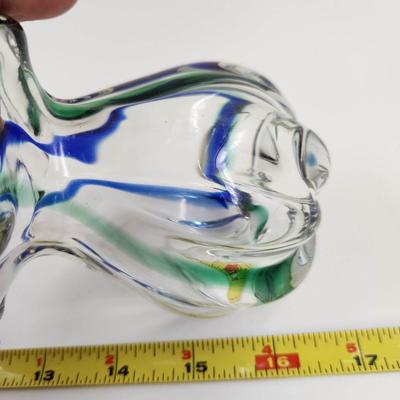 VINTAGE FLUTED ART GLASS COLLECTORS PIECE