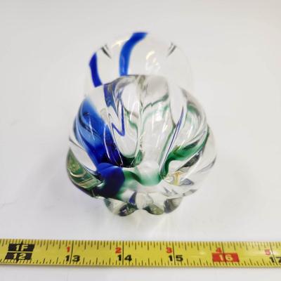 VINTAGE FLUTED ART GLASS COLLECTORS PIECE