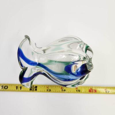 VINTAGE FLUTED ART GLASS COLLECTORS PIECE