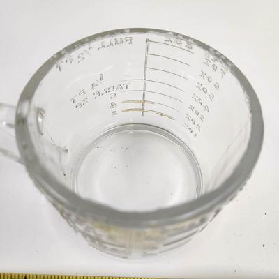 ANTIQUE GLASS MEASURING CUP