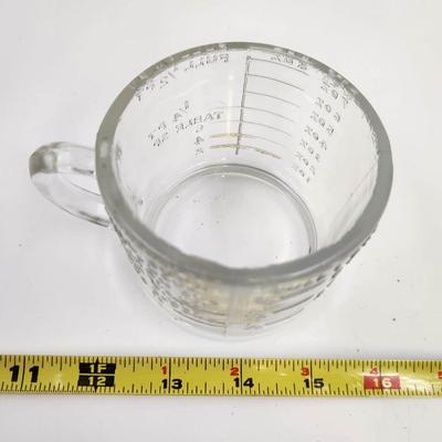 ANTIQUE GLASS MEASURING CUP