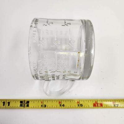 ANTIQUE GLASS MEASURING CUP