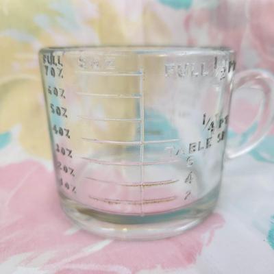 ANTIQUE GLASS MEASURING CUP