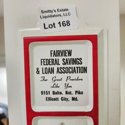 Vintage Fairview Federal Savings & Loan Ellicott city MD Wall Thermometer