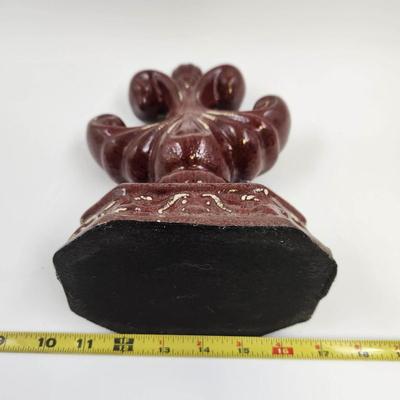 FLEUR DE LIS CERAMIC DECORATIVE SCULPTURE