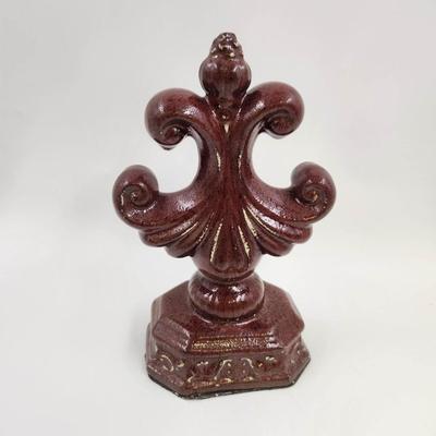 FLEUR DE LIS CERAMIC DECORATIVE SCULPTURE