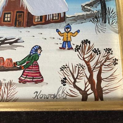 Hungarian artist A. Kowalski original