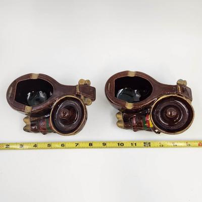VINTAGE SOMBRERO SIESTA MEXICAN ASHTRAY COLLECTIBLE PAIR