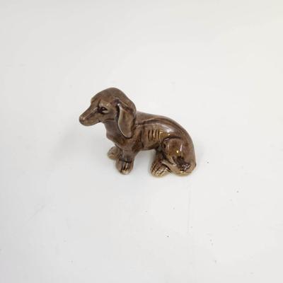 VINTAGE JAPANESE CERAMIC DACHSHUND COLLECTIBLE DOG