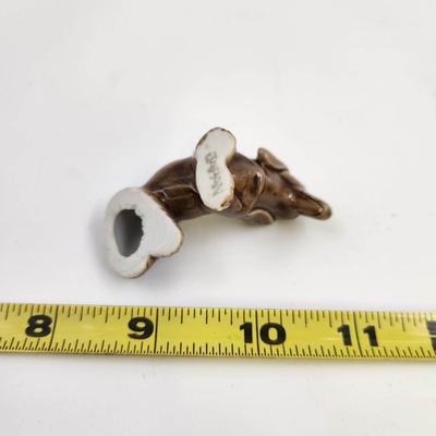 VINTAGE JAPANESE CERAMIC DACHSHUND COLLECTIBLE DOG