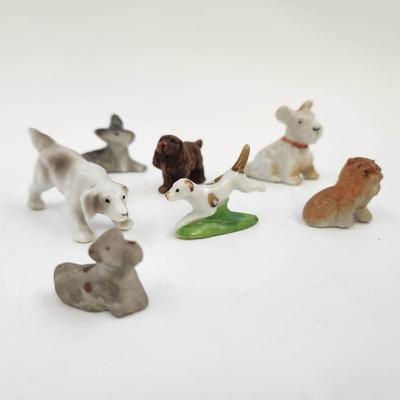 VINTAGE JAPANESE COLLECTIBLE DOG FIGURINE BUNDLE